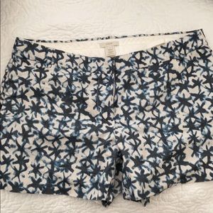 JCrew Linen Patterned Shorts